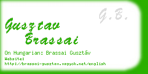 gusztav brassai business card