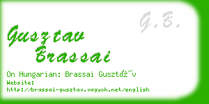 gusztav brassai business card